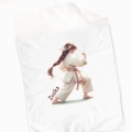 Kolorowy personalizowany ręcznik na prezent dla fanki karate
