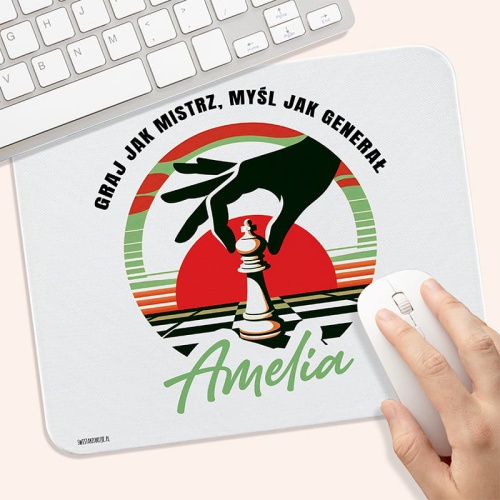 Podstawka personalizowana pod myszkę z motywem szachów