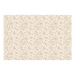 Dekoracja stołu Elegancki OBRUS Beżowe Kwiaty 180x120cm