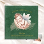 ALBUM Welurowy Elegancki Prezent na Chrzest dla Chłopca