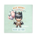 welurowy album z superbohaterem