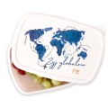 Personalizowana śniadaniówka szkolna z mapą świata