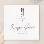 KSIĘGA Gości na pamiątkowe wpisy z imieniem dziecka Klasyczny Chrzest