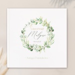 KSIĘGA pamiątkowa na Chrzest Święty Zielony Wianek