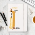 Personalizowany notatnik z motywem jamnika.