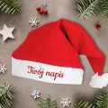 Personalizowana czapka na Boże Narodzenie z dowolnym tekstem