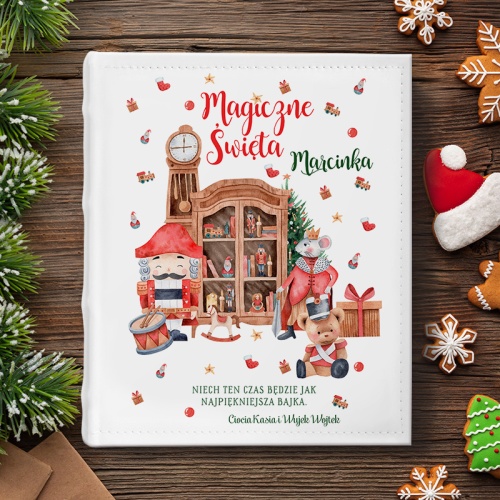 Personalizowany album świąteczny z imieniem dziecka