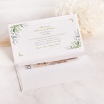 ETUI Na Pieniądze Na Pierwszą Komunię Św. Zielone Listki PERSONALIZOWANE