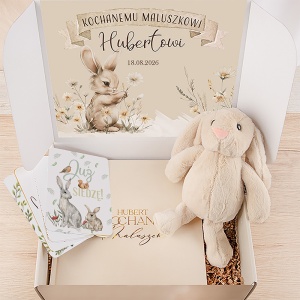 ZESTAW prezentowy na narodziny pamiątkowy prezent dla noworodka