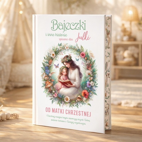 Książka z bajkami na prezent z okazji Chrztu Świętego.