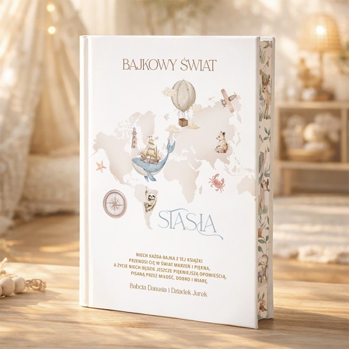 Książka z bajkami dla dziecka. Personalizowana okładka.