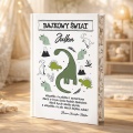 Książka z bajkami na prezent z grafiką dinozaurów.
