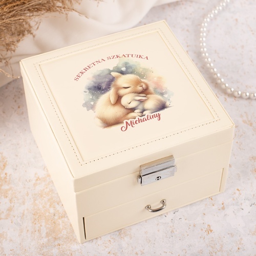 personalizowana szkatułka dla dziecka kuferek na biżuterię