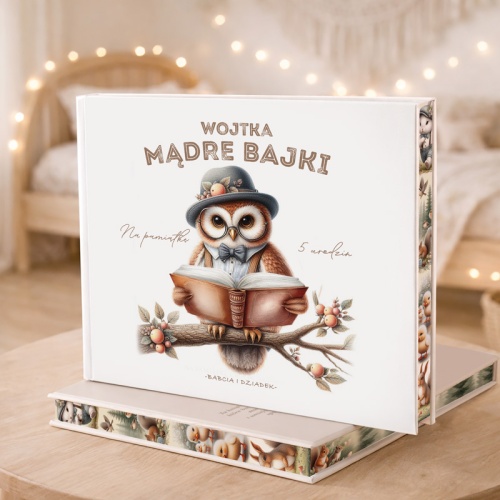 Mądre bajki dla dziecka z grafiką sowy
