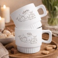 Personalizowane kubki ryflowane na prezent dla świeżo upieczonych rodziców.