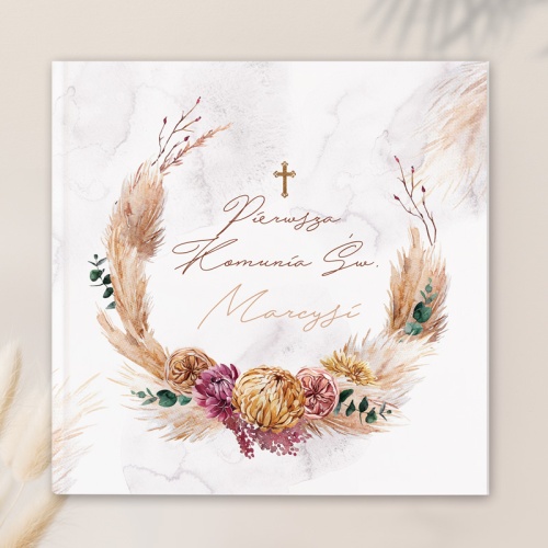 Księga komunijna z personalizacją.