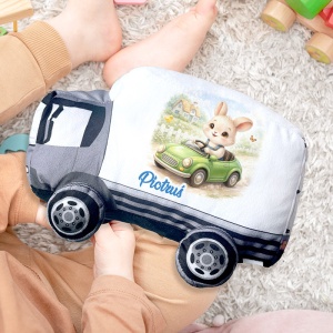 PODUSZKA w Kształcie Ciężarówki Prezent Wielkanocny dla Chłopca