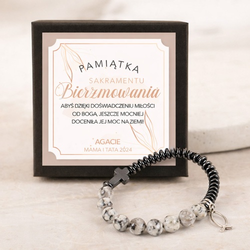 bransoletka na bierzmowanie z imieniem 
