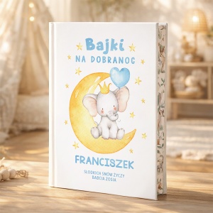 KSIĄŻKA BAJKI prezent dla chłopca Słonik Z IMIENIEM 215 str.