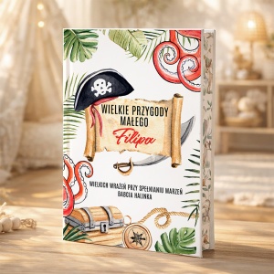 KSIĄŻKA bajki prezent dla dziecka Piraci z IMIENIEM 215 str