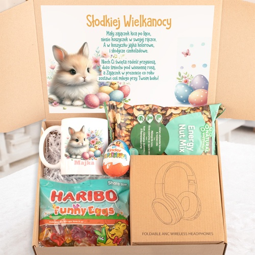 Gotowy box prezentowy na Wielkanoc dla starszej dziewczynki.