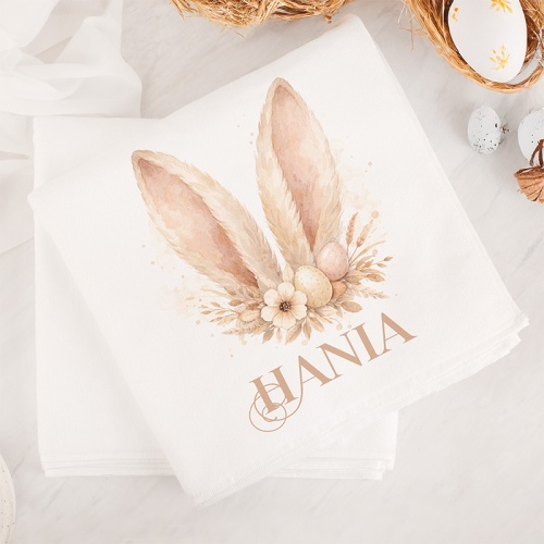 Ręcznik kąpielowy z króliczkiem.