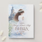 BIBLIA Komunijna Religijny Prezent na Komunię dla Dziewczynki