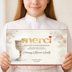 Bombonierka MERCI Prezent dla Katechetki na Komunię