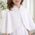 PELERYNKA polarowa z ozdobną taśmą