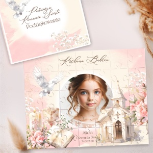 PUZZLE Podziękowanie Dla Dziadków Od Wnuczki Na Komunię Św.