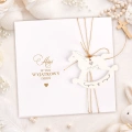 Kartka personalizowana z życzeniami na prezent z okazji Chrztu Świętego.