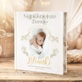 Książka z najpiękniejszymi baśniami. Na okładce zdjęcie dziecka oraz personalizacja.