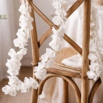 GIRLANDA kwiatowa Białe Orchidee 1,75m