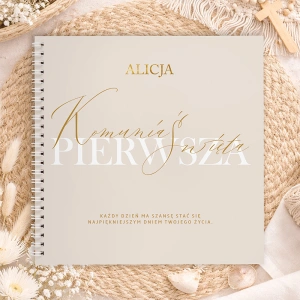 Personalizowana Księga ANKIETY dla Gości Sposób Jak Urozmaicić Komunię