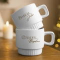 Personalizowane filiżanki dla babci i dziadka. Prezent z okazji Chrztu lub Komunii.