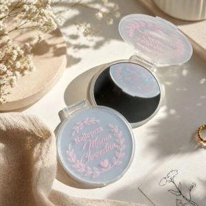 LUSTERKO Podziękowanie dla Matki Chrzestnej Różowy Wianek