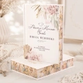Personalizowana biblia z motywem boho. Barwione brzegi.