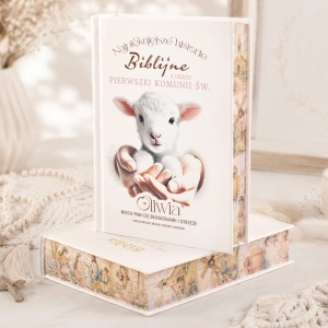 BIBLIA Personalizowana Na Komunię z Dedykacją