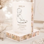 BIBLIA Personalizowana dla Chłopca Pamiątka Chrztu Świętego