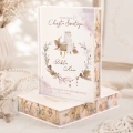 Biblia z barwionymi brzegami na chrzest motyw boho