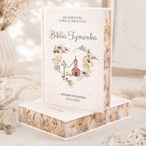 BIBLIA prezent na Chrzest Św. z personalizacją SAKRAMENTO