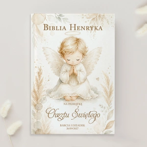 BIBLIA Exclusive Elegancka Pamiątka Chrztu Świętego