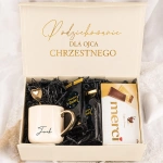 Elegancki BOX Podziękowania dla Chrzestnych Komunia Św.