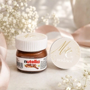 Mini NUTELLA Podziękowanie dla Gości Miło Cię Widzieć