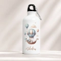 Bidon personalizowany z grafiką królika w balonie.