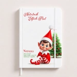 NOTATNIK Dla Dziecka z Imieniem i motywem Elf On The Shelf