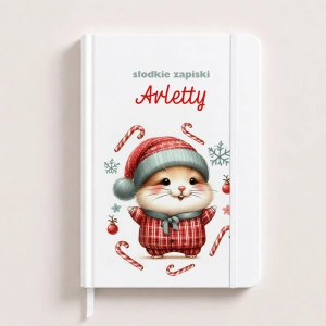 NOTATNIK z Motywem Świątecznym Personalizowany Upominek