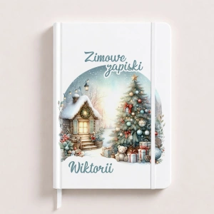 NOTATNIK Zimowy Personalizowany Prezent Świąteczny