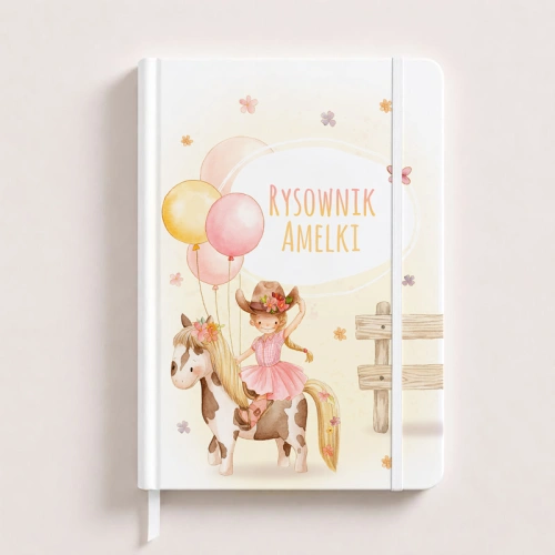 Notatnik personalizowany dla dziewczynki na zapiski.