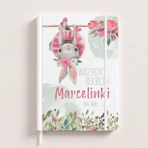 NOTATNIK na Sekrety Skaczący Zajączek PERSONALIZOWANY